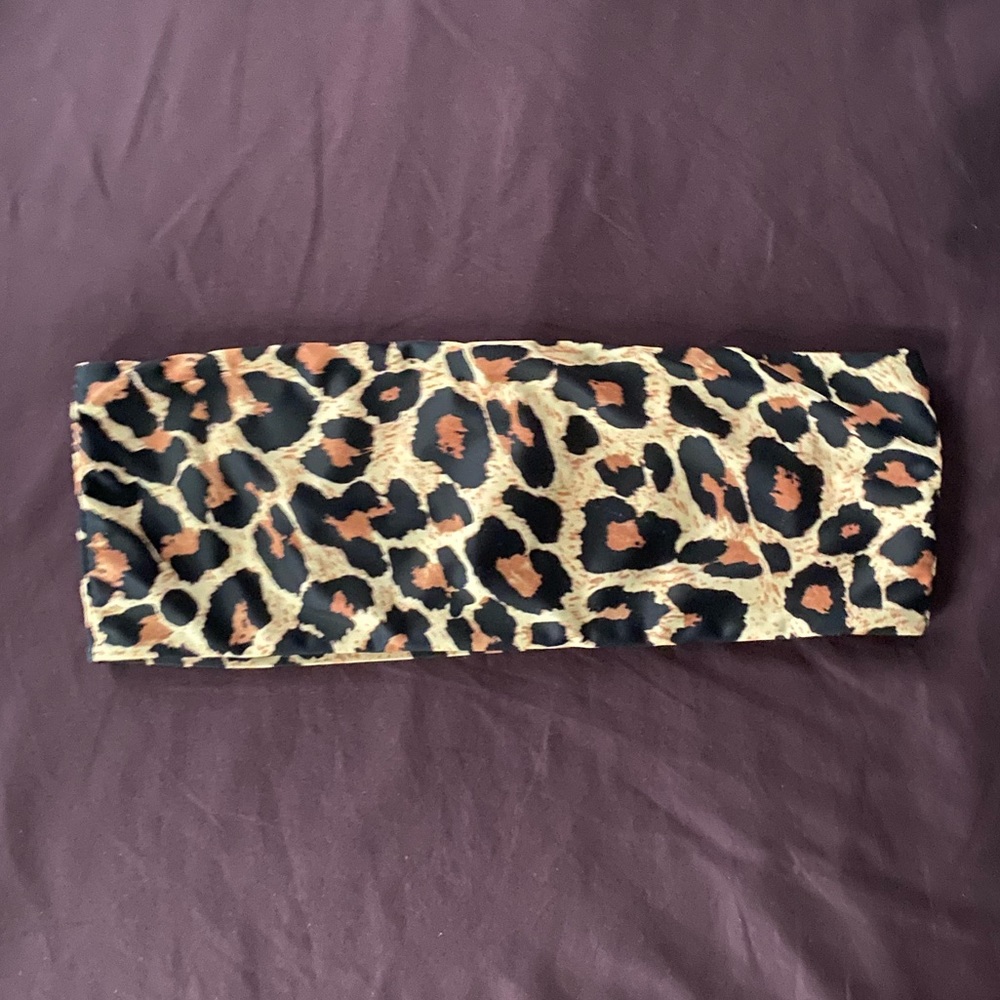 Leopard print Bandeau top